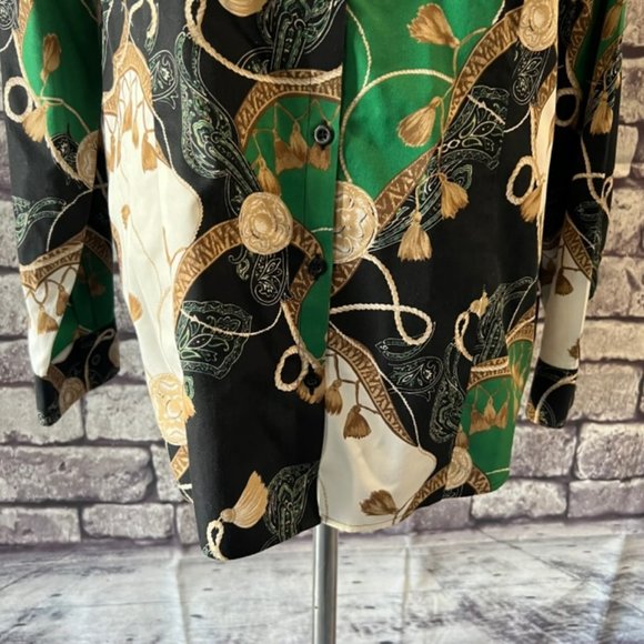 Chico's No Iron Button Down Long Sleeve Blouse Size Large - Picture 3 of 10